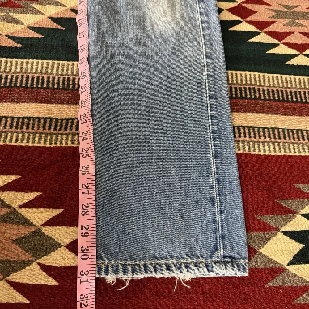 Vintage 90s Levi's 501XX Jeans Sz 32x32 Blue Straight Leg Button Fly Grunge